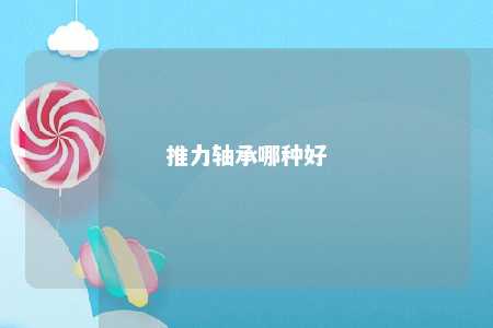推力轴承哪种好 